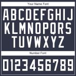 Custom Name Number Basketball Jersey Navy White Round Neck Suit - Personalized Team Gear Personalized Navy White Round Neck