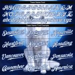 Custom Name and Number Authentic Baseball Jersey - Personalized Navy White-Royal 3D Pattern Design Wolf Personalized Navy