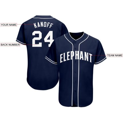 Custom Name Number Softball Jersey Personalized Navy White Team Design Personalized Navy White Softball Jersey Team Custom