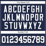 Custom Name Number Softball Jersey Personalized Navy White Team Design Personalized Navy White Softball Jersey Team Custom