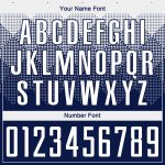 Personalized Custom Name Number Navy White Soccer Jersey Uniform - Sublimation Team Gear Personalized Navy White Sublimation