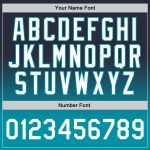 Custom Navy Teal Fade Basketball Jersey with Personalized Name & Number - Authentic Team Apparel Personalized Navy White-Teal
