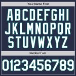 Custom Name and Number Personalized Baseball Jersey - Authentic Sleeveless Navy White Teal Personalized Navy White-Teal Authentic