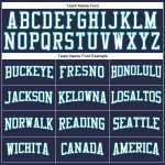 Custom Team Basketball Jersey - Personalized Navy White-Teal Throwback with Custom Name and Number Personalized Navy White-Teal