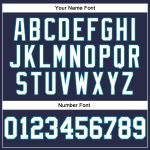 Custom Team Basketball Jersey - Personalized Navy White-Teal Throwback with Custom Name and Number Personalized Navy White-Teal