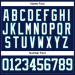 Custom Name and Number Hockey Jersey, Personalized Navy White Teal Lace Neck Team Apparel Personalized Navy White-Teal Hockey