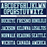 Custom Navy White-Teal Authentic Football Jersey with Personalized Name and Number Personalized Navy White-Teal Mesh Authentic