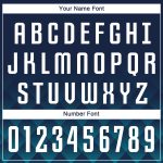 Custom Team Soccer Jersey Personalized with Name and Number - Navy White Teal Sublimation Uniform Personalized Navy White-Teal