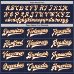Custom Two Tone Navy White Texas Orange Bomber Jacket with Name and Number - Varsity Letterman Full-Snap Style Personalized