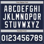 Personalized Unisex Softball Jersey - Navy White Two-Button Design, Comfortable Fit Personalized Navy White Two-Button Unisex
