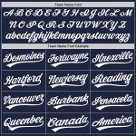 Personalized Unisex Softball Jersey - Navy White Two-Button Design, Comfortable Fit Personalized Navy White Two-Button Unisex