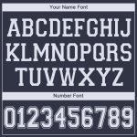 Custom Name Number Basketball Jersey V-Neck Personalized Navy White Team Personalized Navy White V-Neck Basketball Jersey