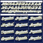 Custom Authentic Baseball Jersey with Personalized Name and Number - Navy, White, Yellow, Light Blue Personalized Navy White