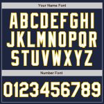 Custom Name and Number Personalized Navy Yellow Pinstripe Authentic Baseball Jersey Personalized Navy Yellow Pinstripe White