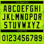 Custom Baseball Jersey with Personalized Name and Number - Neon Green Black 3D Pattern Design Personalized Neon Green Black