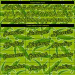 Custom Team Name Number Crocodile T-Shirt - Personalized Neon Green 3D Pattern Design Performance Tee Personalized Neon Green
