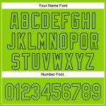 Custom Name and Number Neon Green Black 3D Pattern Halloween Rave Baseball Jersey Personalized Neon Green Black 3D Pattern