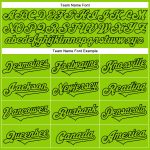 Custom Name and Number Neon Green Black 3D Pattern Halloween Rave Baseball Jersey Personalized Neon Green Black 3D Pattern