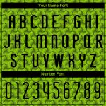 Custom Neon Green Black Geometric Volleyball Uniform Jersey with Name and Number - Personalized Team Apparel Personalized