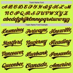 Custom Neon Green Black-Gold Baseball Jersey with Personalized Name & Number - Authentic Throwback Design Personalized Neon