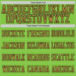 Custom Neon Green and Black Football Jersey with Team Name & Number - Authentic Mesh Jersey Personalized Neon Green Black-Old