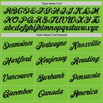 Custom Name and Number Neon Green Black Performance T-Shirt - Personalized Team Apparel Personalized Neon Green Black Performance