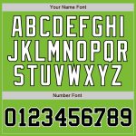 Custom Personalized Black-White Authentic Baseball Jersey with Neon Green Pinstripes, Custom Name and Number Personalized