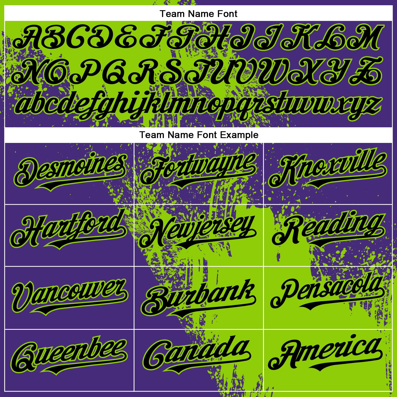 Personalized Neon Green Black-Purple 3D Pattern Design Abstract Brush Stroke Authentic Baseball Jersey Team Custom Name and Number Custom Name & Number Authentic Baseball Jersey with 3D Neon Green Black Purple Brush Stroke Design Personalized Neon Green - Image 4