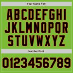 Custom Name Number Black Red Neon Green Baseball Jersey - Authentic Team Jersey Personalized Neon Green Black-Red Authentic
