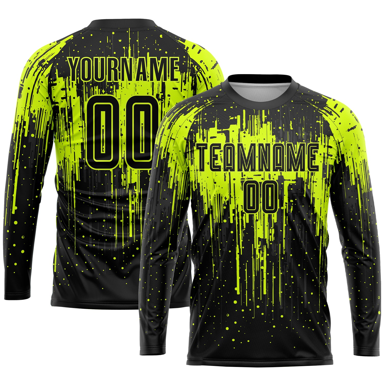 Personalized Neon Green Black Sublimation Soccer Uniform Jersey 7380 Custom Neon Green Sublimation Soccer Jersey - Black 7380 Personalized Uniform Personalized Neon Green Black Sublimation Soccer - Image 3