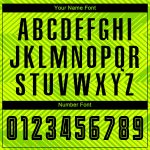 Custom Name and Number Sublimation Soccer Jersey - Personalized Neon Green and Black Team Uniform Personalized Neon Green