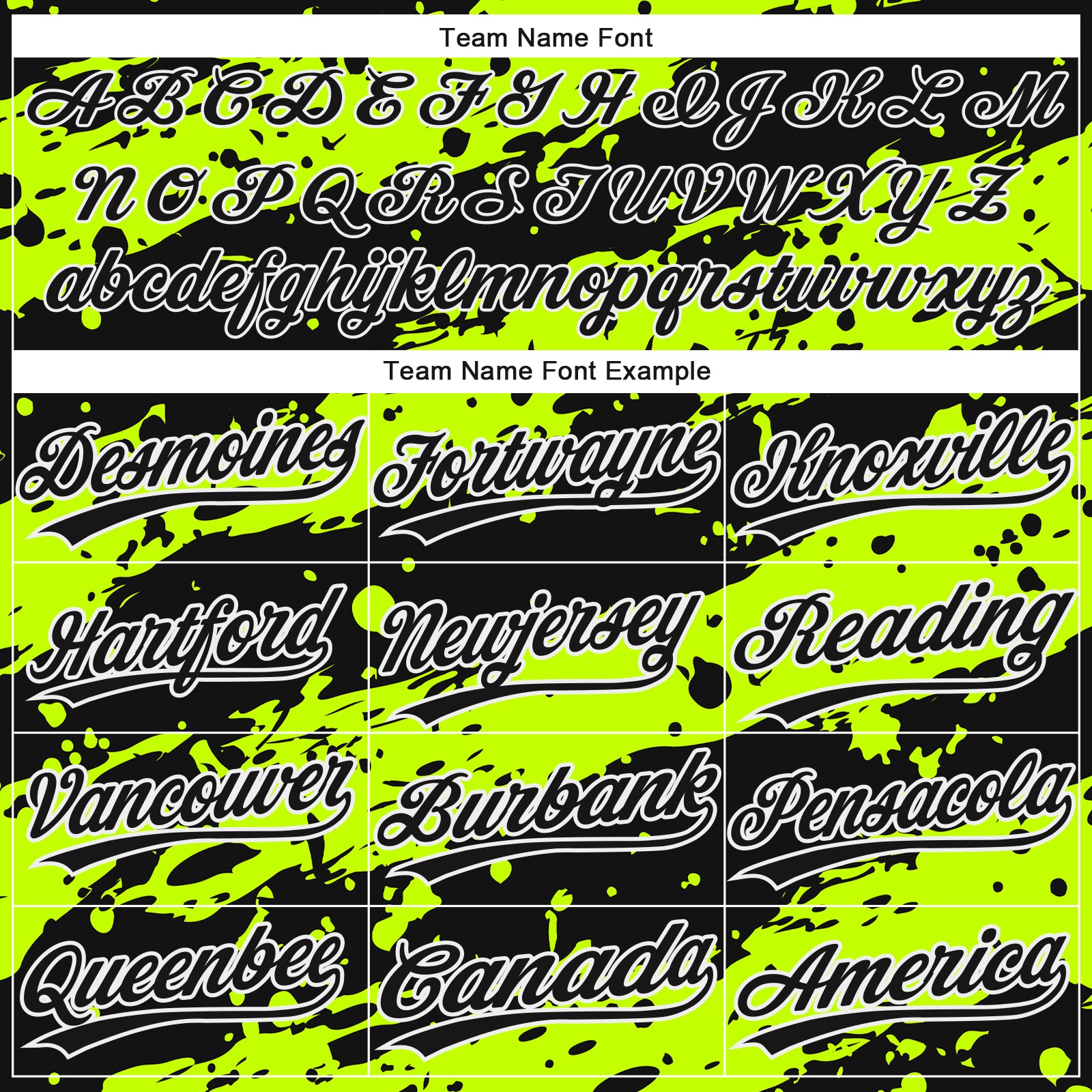 Personalized Neon Green Black-White 3D Pattern Design Authentic Baseball Jersey Custom 3D Pattern Baseball Jersey - Neon Green and Black-White Design, Authentic Style Personalized Neon Green Black-White - Image 4