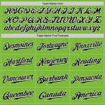 Custom Authentic Baseball Jersey with Personalized Name and Number - Neon Green and Black-White Design Personalized Neon