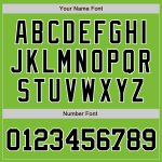 Custom Authentic Baseball Jersey with Personalized Name and Number - Neon Green and Black-White Design Personalized Neon