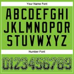 Custom Name and Number Personalized Drift Fashion Baseball Jersey - Neon Green Black-White Authentic Design Personalized