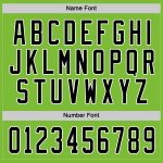 Custom Name and Number Hockey Jersey in Neon Green and Black-White - Personalized Sports Apparel Personalized Neon Green