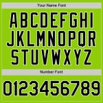 Custom Name and Number Authentic Baseball Jersey - Personalized Neon Green Black-White Line Design Personalized Neon Green