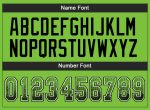 Custom Neon Green Black-White Mesh Football Jersey with Personalized Name & Number - Drift Fashion Team Apparel Personalized