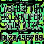 Custom Neon Green Music Festival Jersey with Black-White Design, Round Neck, Sublimation, Personalized Name & Number, Basketball Suit