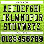 Personalized Basketball Jersey Neon Green Black-White Round Neck Sublimation Suit Personalized Neon Green Black-White Round