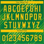 Custom Name Number Authentic Baseball Jersey 3D Pattern Neon Green Gold Kelly Green Design Personalized Neon Green Gold-Kelly