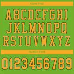 Personalized Neon Green Gold Navy Football Jersey - Authentic Mesh Design Personalized Neon Green Gold-Navy Mesh Authentic