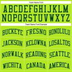 Custom Name Number Neon Green Basketball Jersey Authentic Throwback Team Personalized Neon Green Green Authentic Throwback
