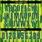Custom Name and Number Sublimation Soccer Jersey - Personalized Neon Green and Green-Gold Team Uniform Personalized Neon
