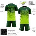 Custom Neon Green Soccer Jersey with Personalized Name & Number - Sublimation Uniform for Teams Personalized Neon Green Green