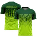 Custom Neon Green Soccer Jersey with Personalized Name & Number - Sublimation Uniform for Teams Personalized Neon Green Green