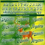 Custom Name Number Christmas 3D Bomber Varsity Letterman Jacket in Neon Green and Gold for Team - Personalized Gift Personalized