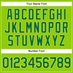 Custom Neon Green Baseball Jersey with Team Name & Number - Authentic Kelly Green & Neon Yellow Personalized Neon Green Kelly