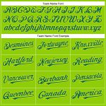 Custom Neon Green Baseball Jersey with Team Name & Number - Authentic Kelly Green & Neon Yellow Personalized Neon Green Kelly