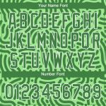 Custom Name and Number Baseball Jersey - Personalized 3D Pattern in Neon Green and Kelly Green-White Design Personalized